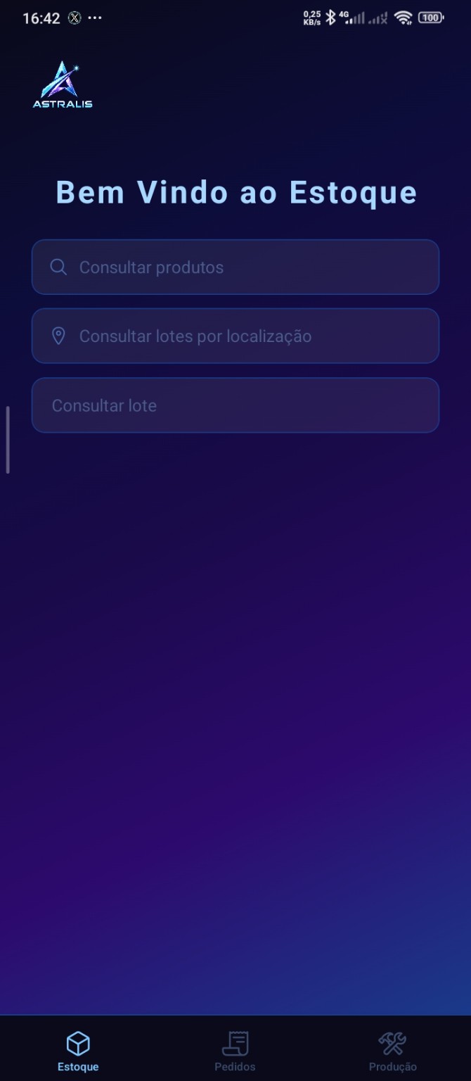 Tela de estoque do StockFlow
