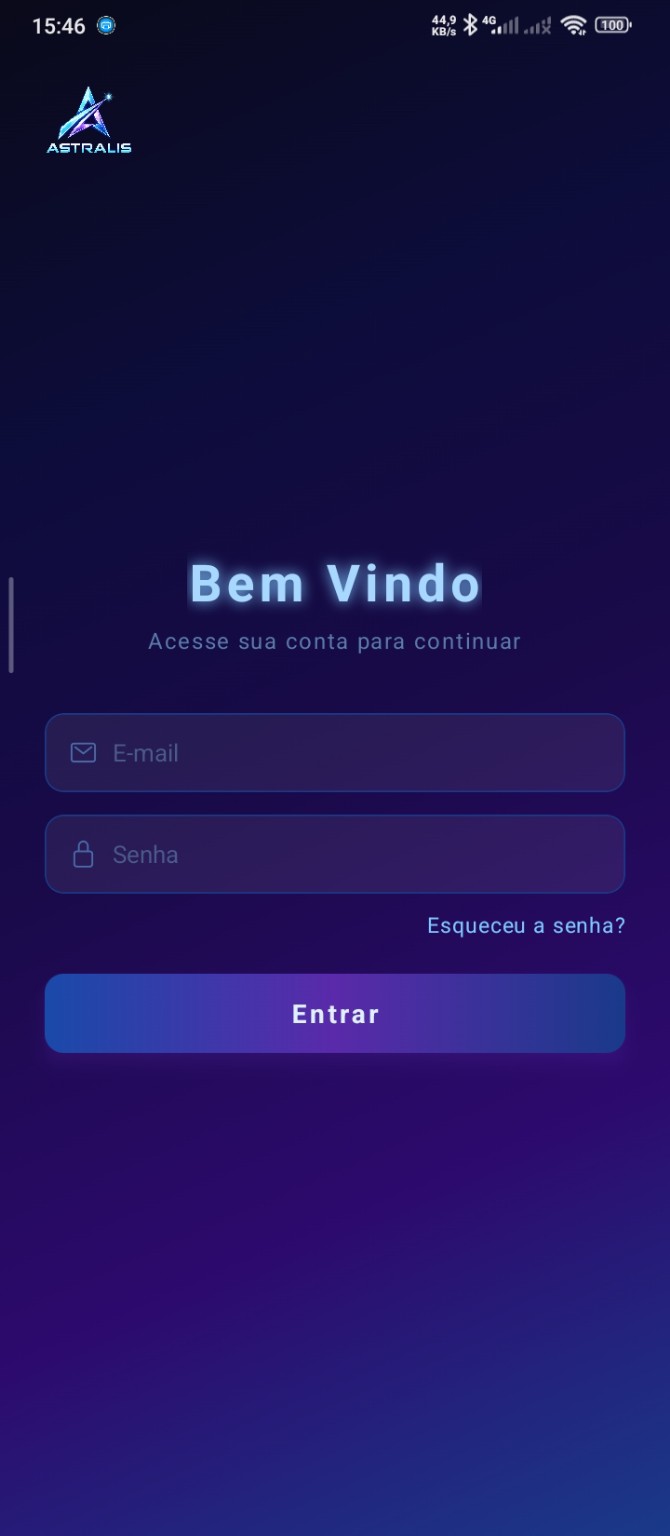 Tela de login do StockFlow
